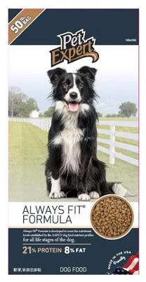 Dry Dog Food, Meat Flavor, 50 Pounds - Balanced Nutrition For All Breeds