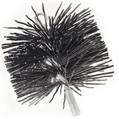Chimney Brush, Black Polypropylene, 8 In. Round