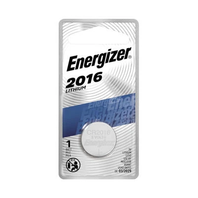 3V Lithium Coin Battery, 2016, 1 Pack