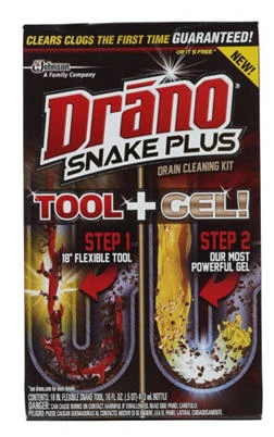 Snake Plus Drain Cleaning Kit, 16-oz.