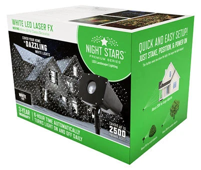 Night Stars LED Laser Effects Light Projector with Rotating Feature