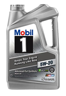 Synthetic Motor Oil, 5w-20, 5-quart Container For High Performance Vehicles