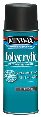 Polycrylic Aerosol Satin Water-Based Finish, 11.5 oz.