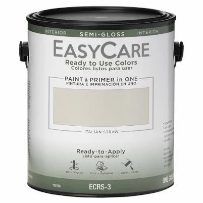 Ready to Use Interior Semi-Gloss Acrylic Latex Paint Italian Straw 1 Gallon
