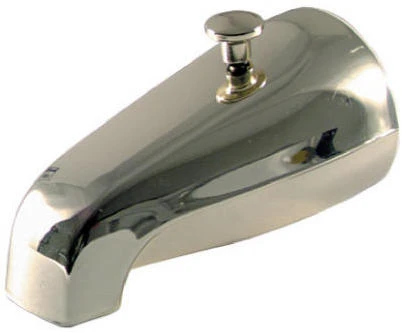 Chrome Bathtub Diverter Spout With 3/4" Female Pipe Inlet