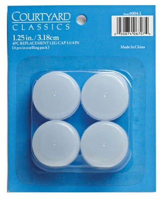 Patio Furniture Leg Cap, 1.25 In., 4-Pk.