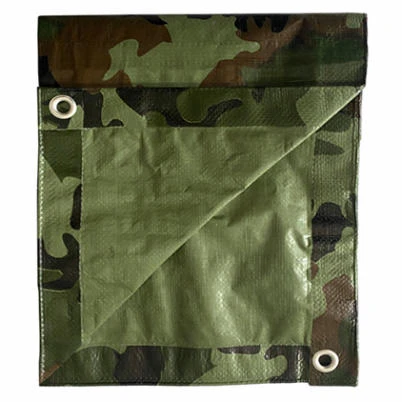 Camouflage Polyethylene Storage Tarp Cover, 10 Feet by 12 Feet