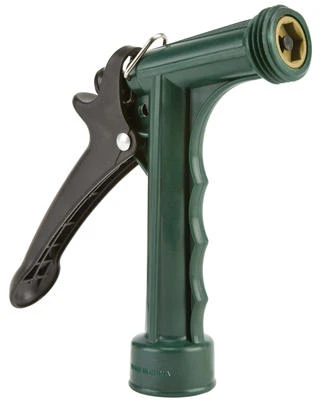 Adjustable Poly Pistol Hose Nozzle With Threaded End And Continuous Spray Clip