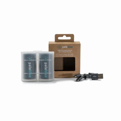 Rechargeable D Batteries, USB Cable, 2-Pk.