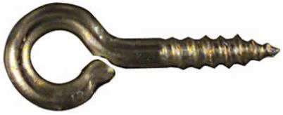 Screw Eye, Small, Brass, 11/16-In., #216, 7-Pk.