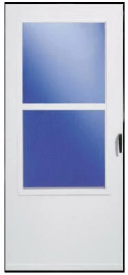 029833u Storm Door, White Vinyl, Solid Wood Core, 30 X 81-inch