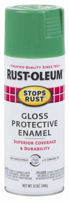 Stops Rust Enamel Spray Paint, Gloss Modern Mint, 12-oz.