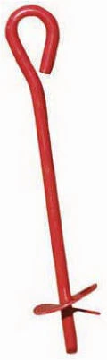 Earth Anchor, Red, 3 x 30 In.