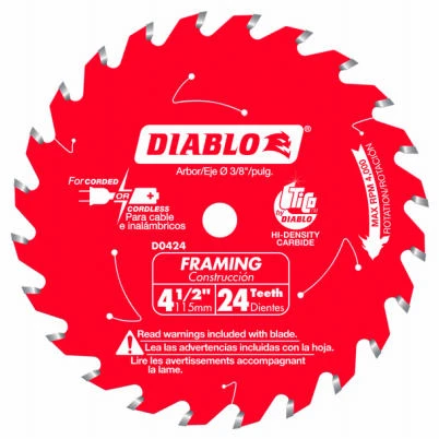 Framing Blade, 24-Tooth x 4-1/2-In.