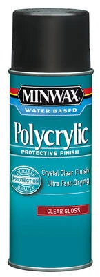 Polycrylic Aerosol Gloss Water-Based Finish, 11.5 oz.