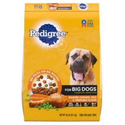 Dry Dog Food, Adult Dogs over 55 lbs., 40 Lbs.