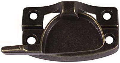 Window Sash Lock, Contemporary, Antique Brass Finish