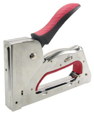 Heavy Duty Staple Gun for Industrial and Home Use with Ergonomic Handle