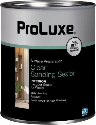 Lacquer Sanding Sealer, 1 Quart Container for Wood Finishing Preparation