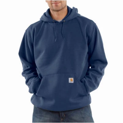 Midweight Hooded Pullover Sweatshirt, New Navy, Medium