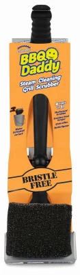 Bbq Daddy Steam Cleaning Grill Scrubber Brush, Bristle Free, Model 60400sdz
