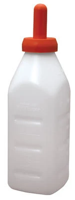 Calf Nursing Bottle Set with Snap-Top, 2 Quart Capacity