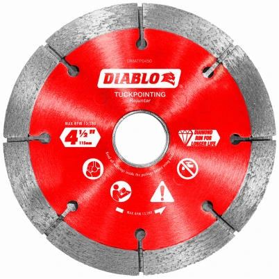 Diamond Tuckpoint Blade, Masonry, 4-1/2-In.