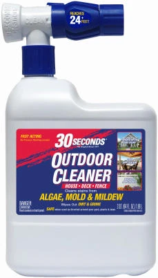Outdoor Cleaner, Mold & Mildew Stain Remover, Hose End RTU, 64 oz.