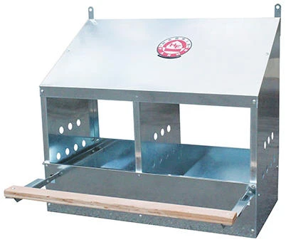2-Hole Chicken Nesting Box for Poultry Housing