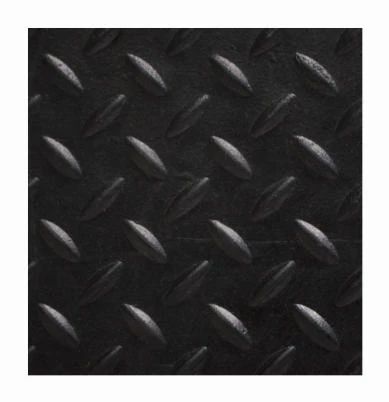 Rubber & Utility Mat, 0.5-inch X 3 Feet X 4 Feet, Diamond Plate Pattern