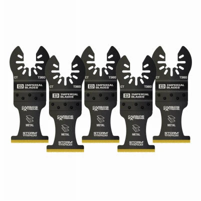 One Fit Carbide Extreme Storm Titanium Metal Blade, For Oscillating Tool, 1-3/8-In., 5-Pk.