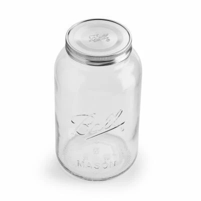 Gallon Super Wide Mouth Decorative Storage Jar With Stainless Steel Lid