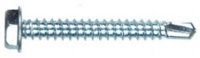 Self-Drilling Screws, Hex Washer Head, Zinc-Plated, #8-18 x 3/4-In., 75-Pk.