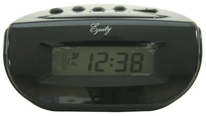 Equity LCD Digital Alarm Clock with Snooze Function and Large Display