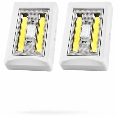 FlipIt 400 COB LED Light Switch Light, 2 Light Modes, 2-Pk.