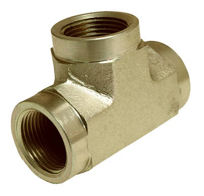Three Eighths Inch Female Pipe T Fitting Hydraulic Adapter