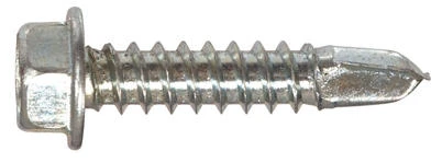 Hex Washer Head Self-drilling Screws #8 X 0.5-in. 1-lb. Pack