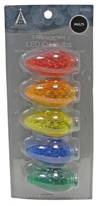 HW 5PK MUL C9 LED BULB