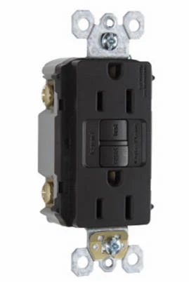 15A BLK Self Test GFCI
