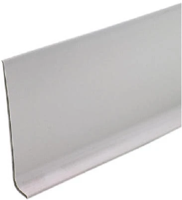 4 In. x 4 Ft. Silver Gray Vinyl Wall Base