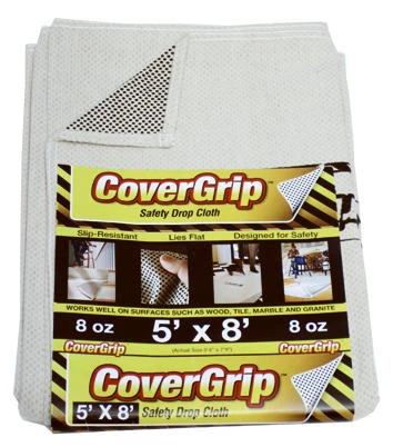 Safety Drop Cloth, 8-oz., 5 x 8-Ft.