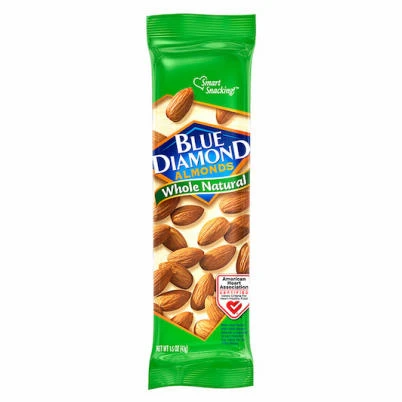 Whole Natural Almonds, 1.5 oz. Tube