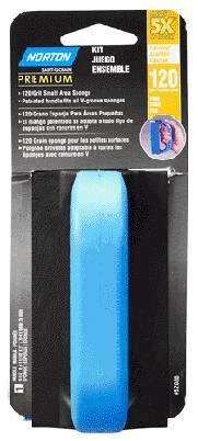 5X Small Area Sanding Sponge Kit, 120 Grit (Fine), 4-1/2 x 2-11/16 x 1-In.