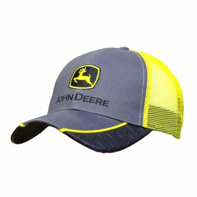 John Deere Logo Mesh Cap, Yellow, One Size Fits All