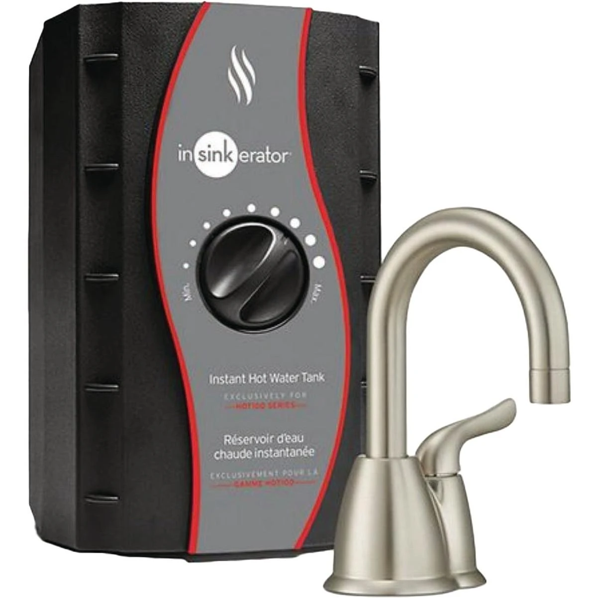 InSinkErator Invite HOT150 Satin Nickel Instant Hot Water System with 2/3 Gal. Stainless Steel Tank