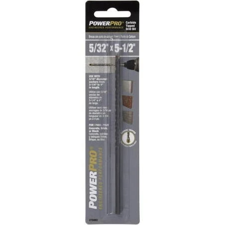 Power Pro 5/32 in. X 5-1/2 in. L Carbon Steel Drill Bit 1 pk