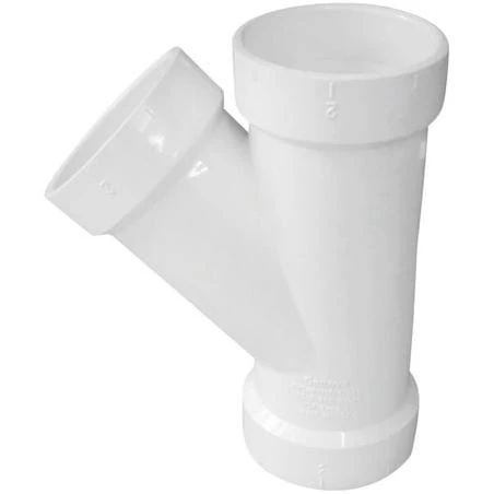 2 In. Schedule 40 Dwv Hub Pvc Wye Fitting - Model Pvc 00600 1000ha