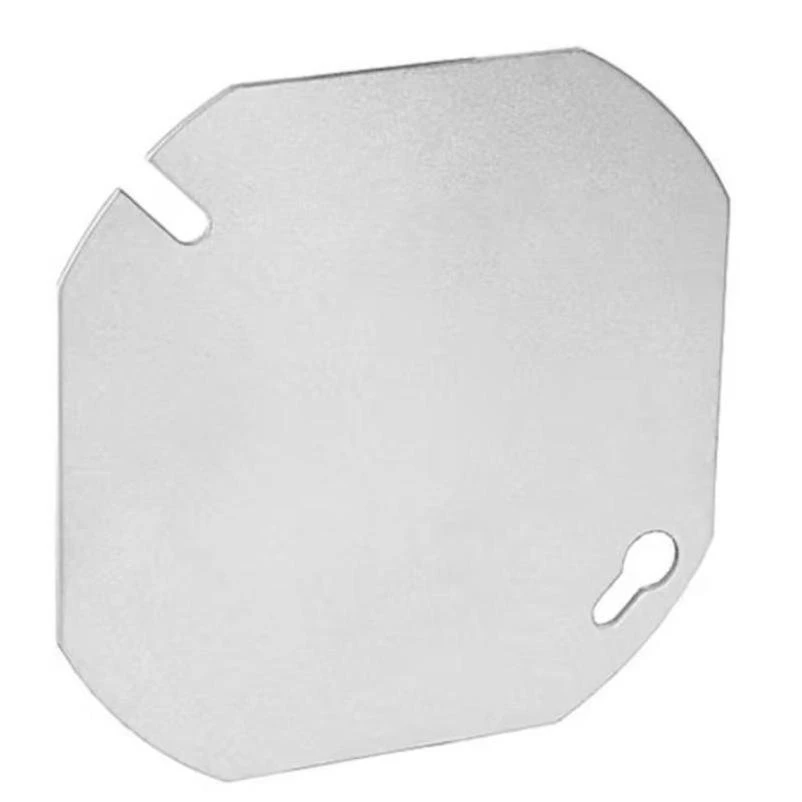 4 Inch Blank Gray Round Box Cover For Electrical Junction Boxes