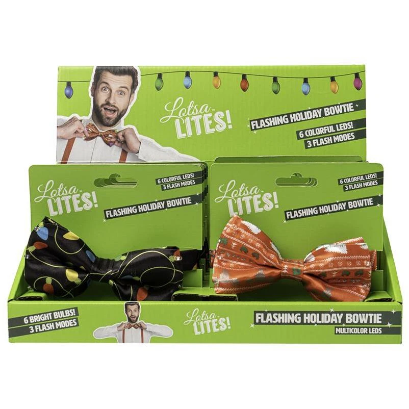 Lotsa Lites! Flashing Bowtie — Festive LED Party Accessory