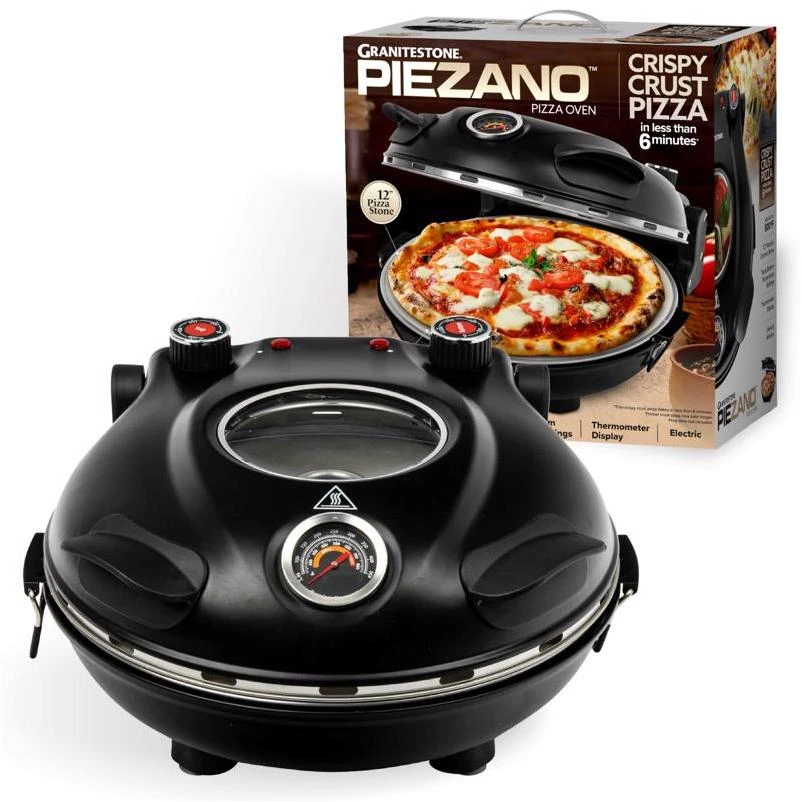 Piezano Electric Countertop Pizza Oven With Ceramic Stone Surface